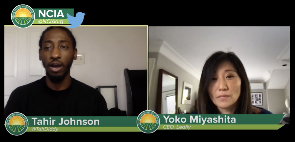 Tahir Johnson interviews Leafly CEO Yoko Miyashita on the Cannabis Diversity Report podcast.