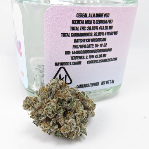 Cereal A La Mode has four times the terpenes (2.1%) as national average (< 0.5%). (David Downs/Leafly)