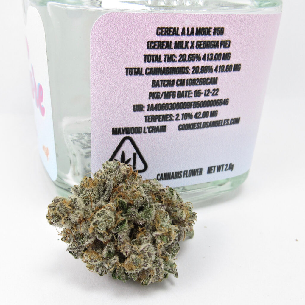 Cereal A La Mode has four times the terpenes (2.1%) the national average (< 0.5%). (David Downs/Leafly)