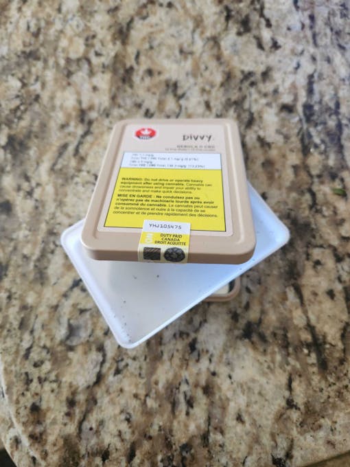 An image of cannabis brand Divvy's semi-recyclable packaging