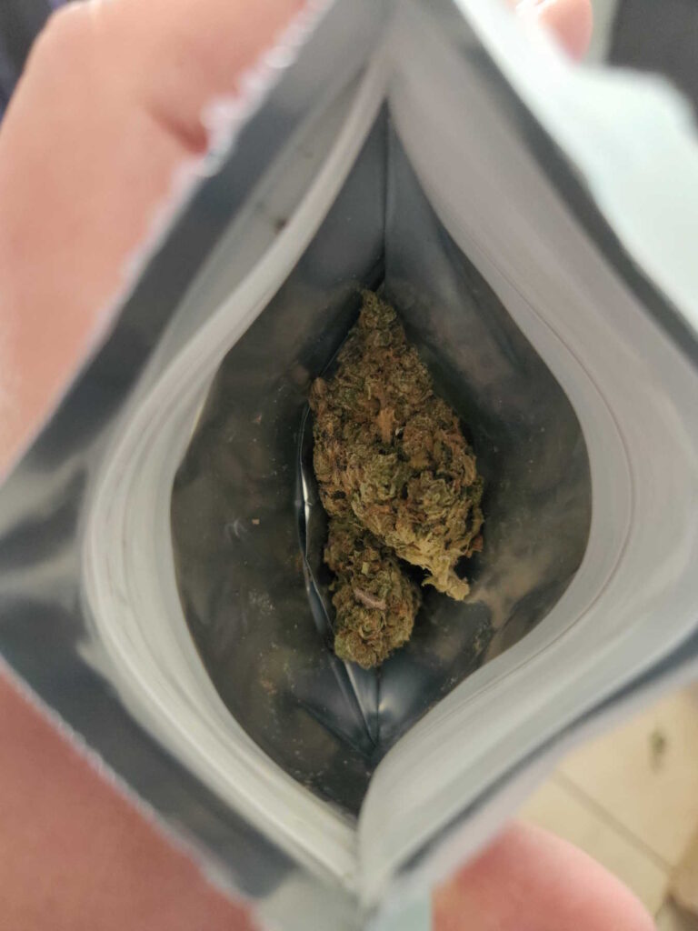 A bag of cannabis
