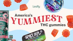 leafly's ymmiest gummies of 2022, with Kiva, Space Gems, and Dialed In