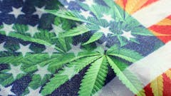 illustration-of-an-American-flag-and-cannabis-leaves