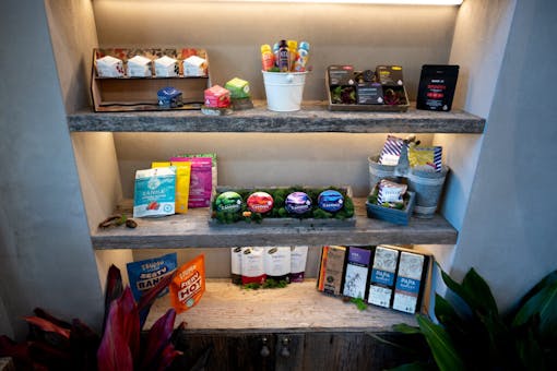 The Woods edibles lineup (Dan Wilson for Leafly)