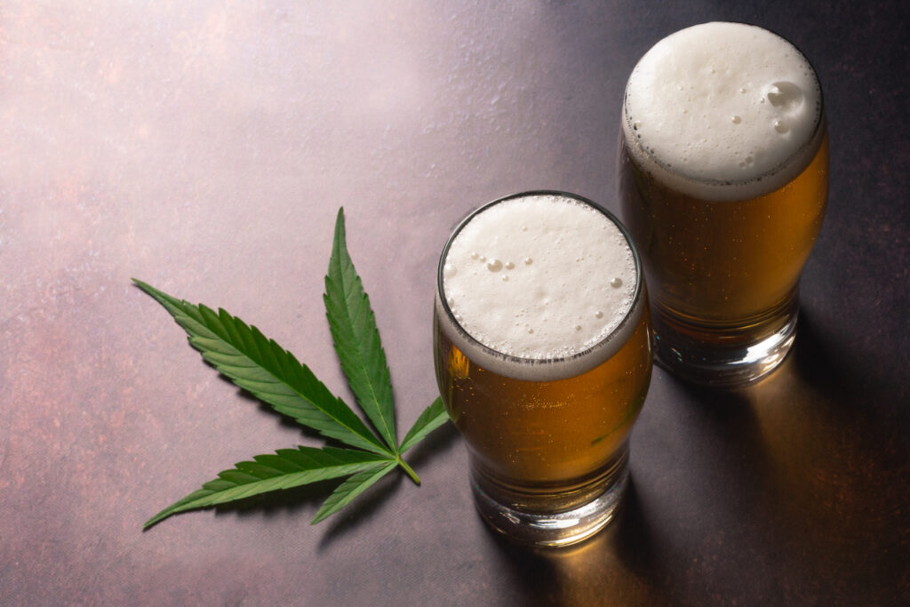 Cannabis-infused beer. drink your weed With the legalization of marijuana in Canada, Uruguay and some US states, companies have been looking for alternative ways to get a smoke-free high.