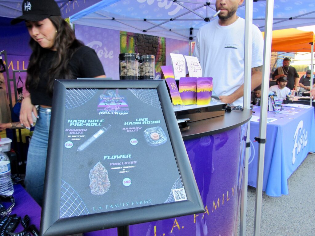 Rainbow Beltz's award-winning live hash rosin sold quickly. (David Downs/Leafly)