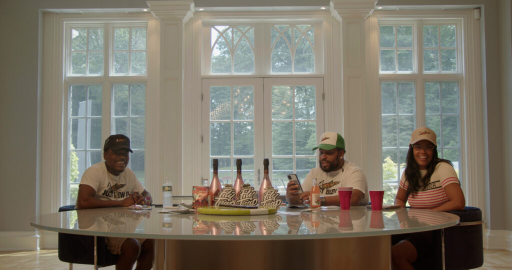 The GUMBOs welcome Leafly to their table to break bud and talk business. (Jon Bain / Leafly)