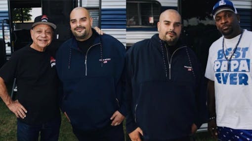 Versatility is key. Berner poses with comedian Cheech Marin, and Detroit legacy operator Trick Trick in the same day. (Instagram / @Berner415)