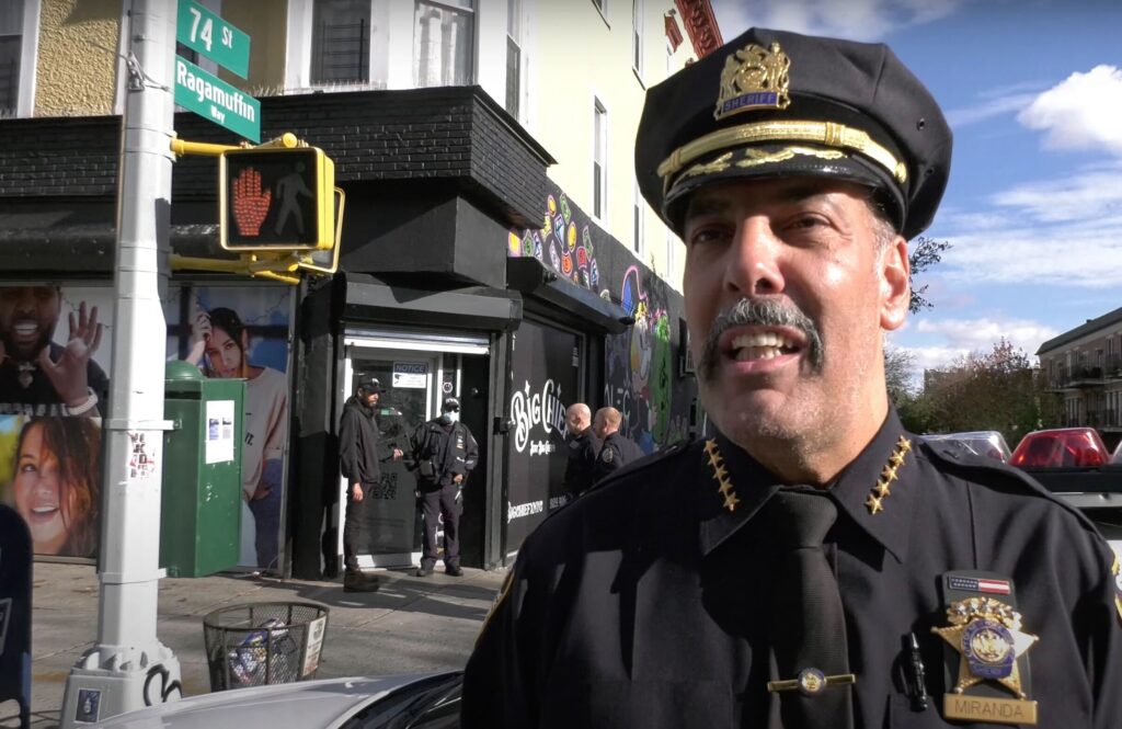 New York City Sheriff Anthony Miranda led the raid on the Big Chief cannabis store in Brooklyn. (LLN NYC)