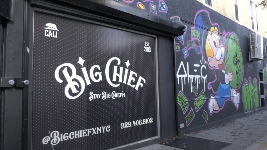 Big Chief in Bay Ridge, Brooklyn, openly sold cannabis products after applying for a New York dispensary license. The store is the first of many that the state promises to close as it prepares to issue its first pharmacy licenses and introduce a regulated retail market similar to the state's wine and liquor stores. (LNN New York)