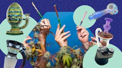 Here's the best new glass pipes, bongs, bubblers, and Puffo tops. We call it Glasstravaganja. (Leafly)
