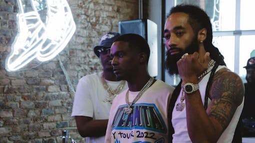 Real 1 CEO JR The Director (left) and Sharklato CEO Yung Marley (right). (Instagram)