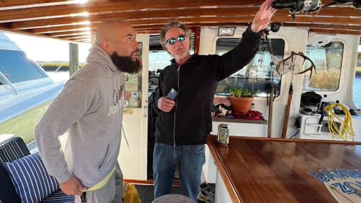 Barry Foy gives smuggling tips. (Kevin Harrison)