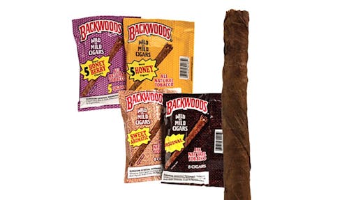 Cigar leaves used for smoking cannabis flower.(Backwoods)