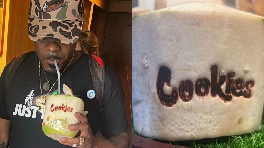 Coconut drink Cookies captured the local taste when it opened on the first day in Bangkok. (Mikhail Harrison / Leafly)