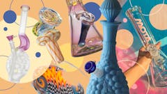 America’s top bongs for the Big Game and beyond include Stundenglass, Mota, NES, Mobius, and more. (Sasha Beck/Leafly)