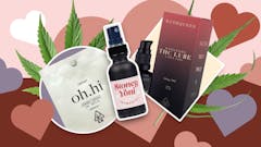 Leafly’s experts rounded up all the best THC lubes in US dispensaries for V-Day 2023. (Sasha Beck/Leafly)