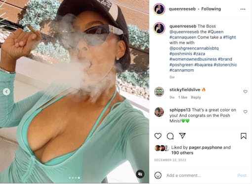 (Courtesy @poshgreencannabisbtq)