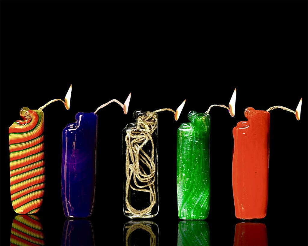 Only you can prevent hemp wick fires - use this dispenser. (Courtesy of LitWick!)