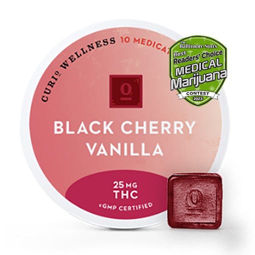 Gelato Cake, Blue Dream carts, and Black Cherry Vanilla gummies.