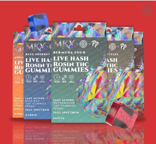 MKX Hash rosin gummies