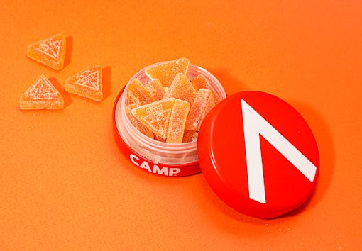 CAMP triangle gummies orange flavor
