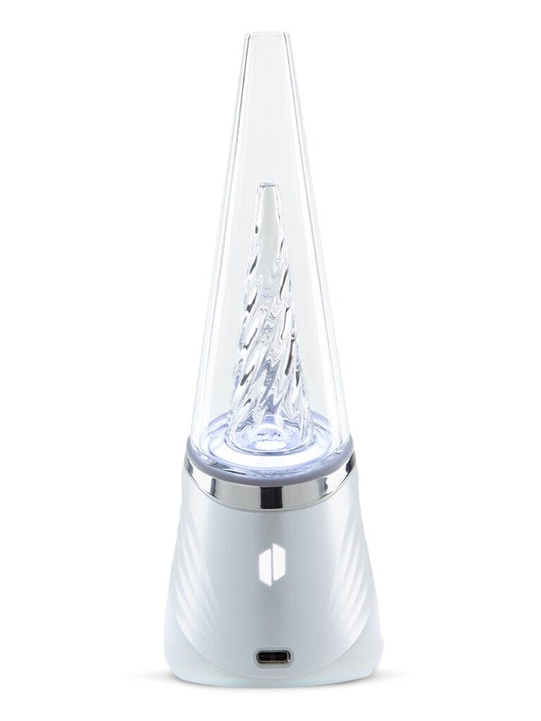 The 2023 Puffco Peak Pro includes a revamped glass top. (Courtesy Puffco)