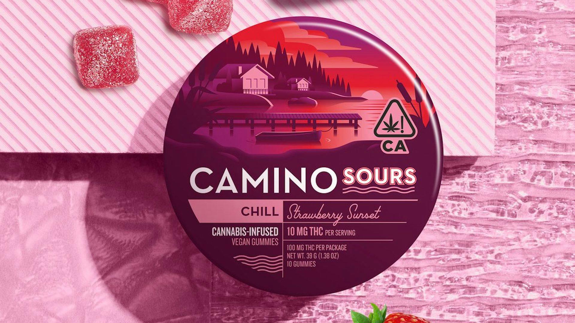 Camino Sours' Strawberry Chill Gummies—Kiva, CA, fall 2023 image