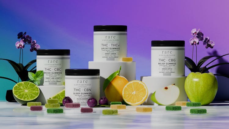 Rare cannabinoid gummies get a buzzy upgrade, featuring new options with and without delta-9 THC image