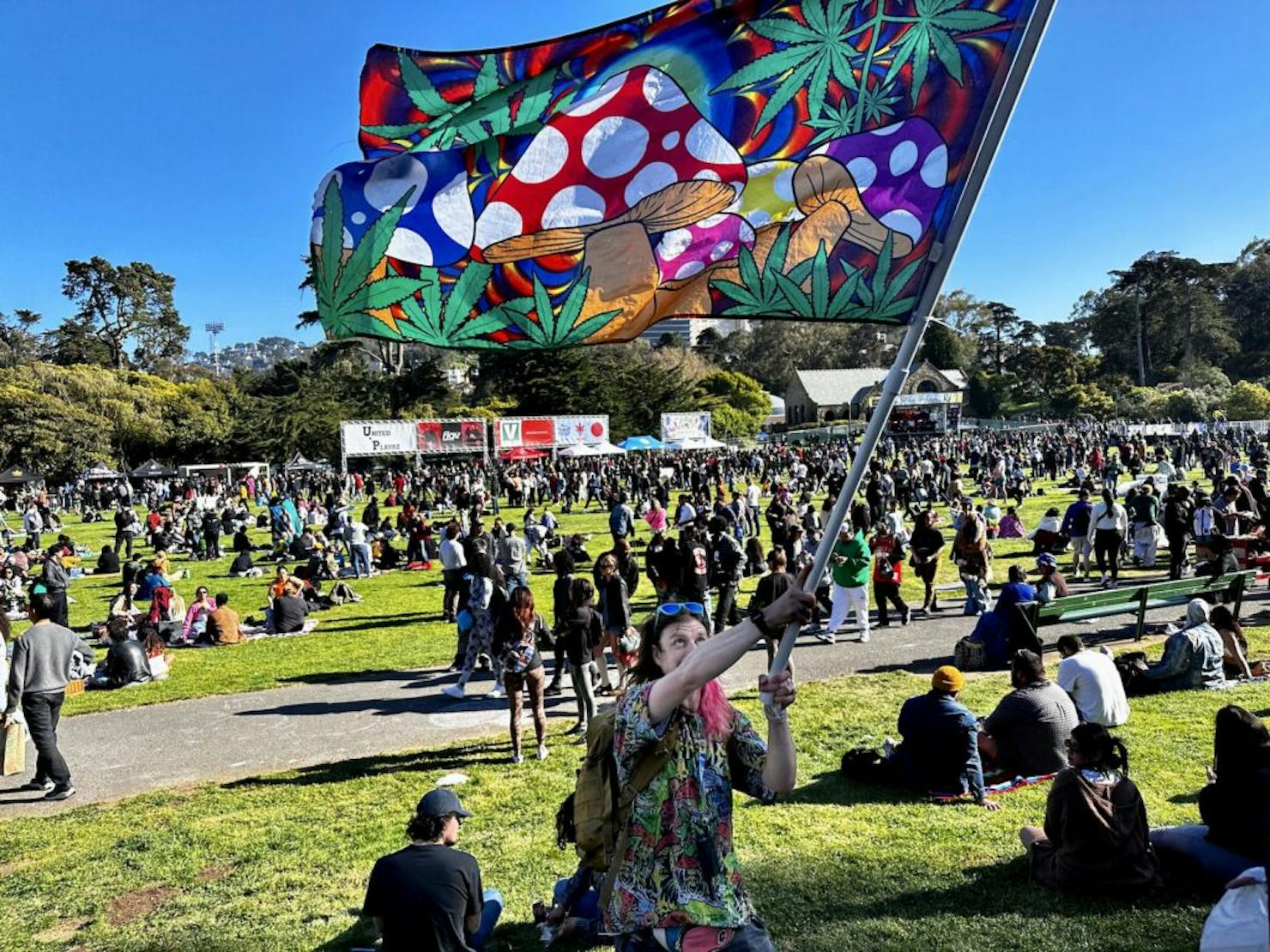 Hippie Hill on April 20th, 2023. (David Downs/Leafly)