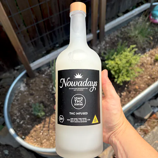 Nowadays high dose bottle in-hand outside