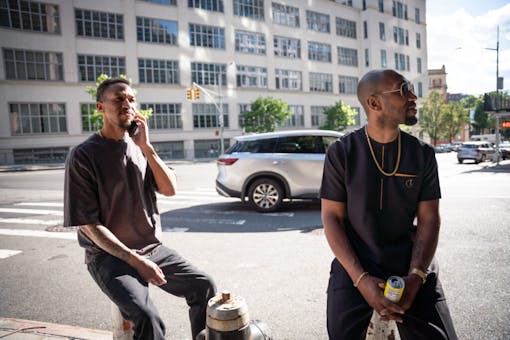 The Trends twins, Brandon (left) and Rodney (right) Carter are the first legal dispensary in Long Island City. Trends specializes in wellness, art, and brand-focused events that raise awareness about their store. (Megan Schmidt / Leafly)