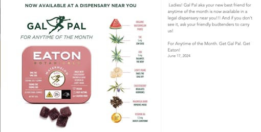 Gal Pal gummies by Eaton Botanicals.
