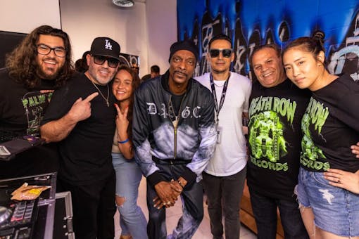 Snoop with the Death Row Records and S.W.E.D. team. (Courtesy Death Row Cannabis)