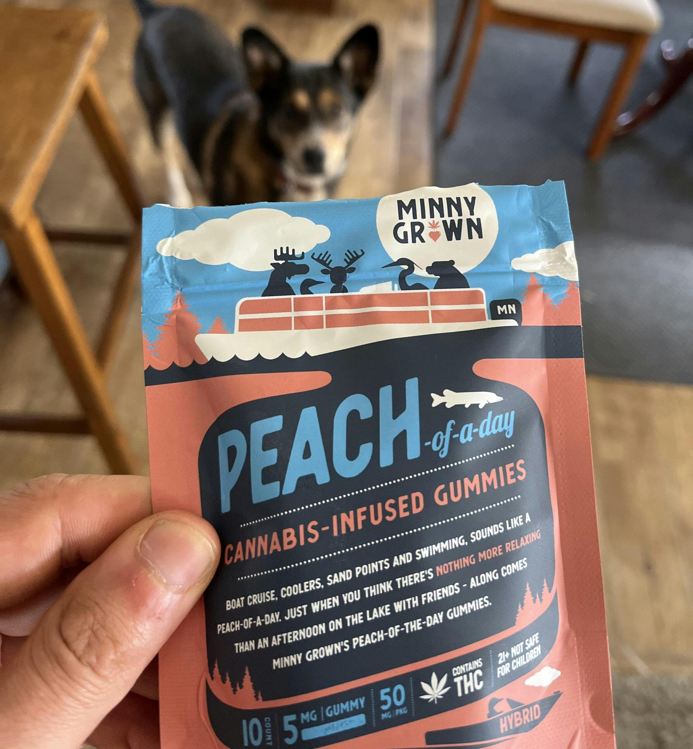 Peach hemp delta-9 gummies—Minny Grown, Minnesota image