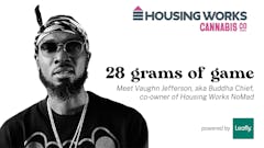 Housing Works NoMad dispensary owner Vaughn Jefferson, aka Buddha Chief, on Leafly's 28 grams of game series
