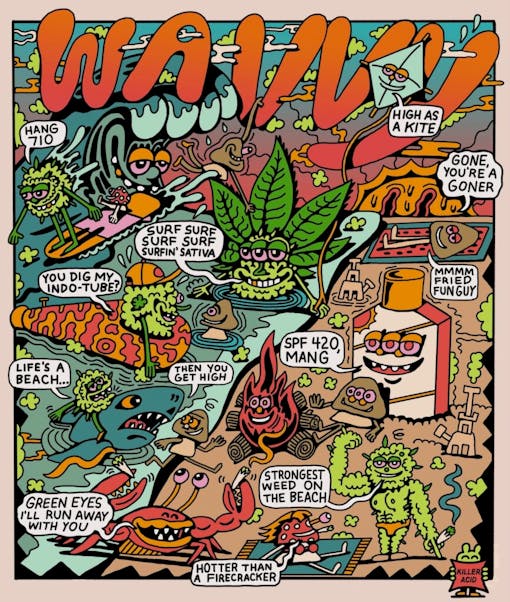 Wave art from waves. (Courtesy waves)