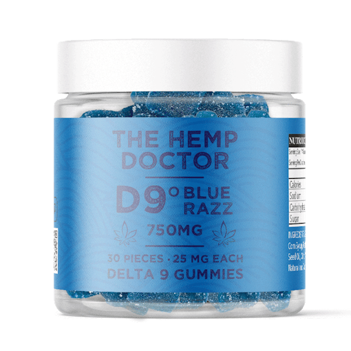 25 mg Delta-9-thc rubber in the Blue Razz taste of the Hanfarzt