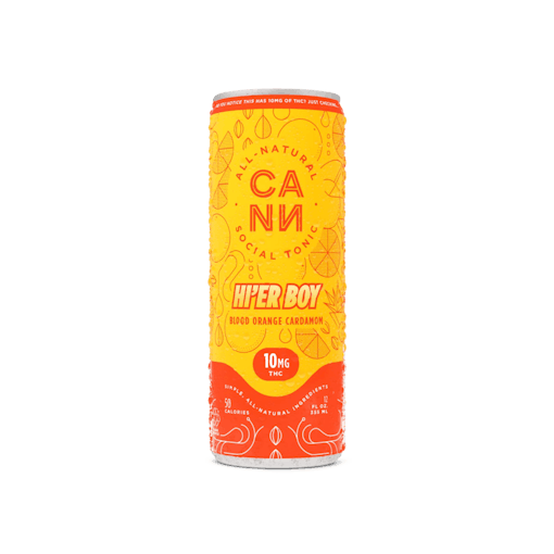 Canns Hi'er Boy THC Seltzer in Blood Orange Cardamom Single can picture