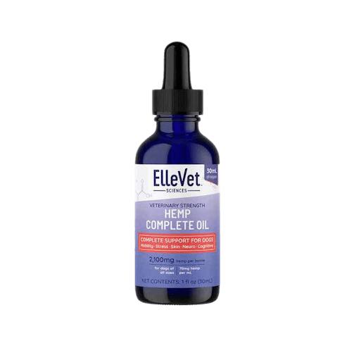 ElleVet veterinary strength hemp oil for dogs, one of our picks for the best CBD for dogs