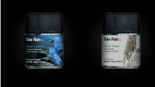 Blue Lobster strain by toke folks available at JFK Cannabis dispensary