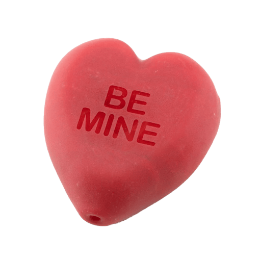 Valentine's Candy Heart Pipe from Empire Glasswors, one of our picks for the best weed products for Valentine's Day 2026