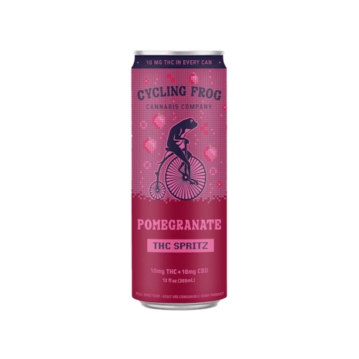 Cycling Frog Pomegranate Spritz, one of our picks for the best weed products for Valentine's Day 2026