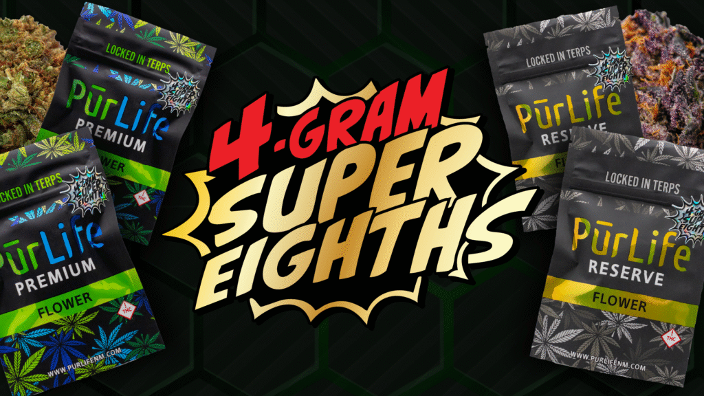 Discover new strains with 4g Super Eighths for as low as $15 at PurLife