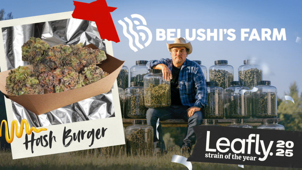 Belushi’s Farm and Blues Brothers are serving up Hash Burger, the Leafly Strain of the Year