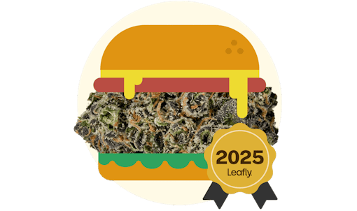 Burger nug image for Leafly Strain of the Year 2025 winner, Hash Burger