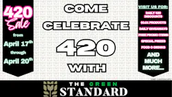 The Green Standard is celebrating you this 420 image